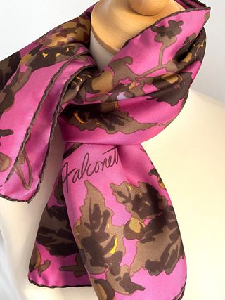 Foulard seta vintage Falconetto by Ken Scott '70