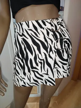 Minifalda cebra