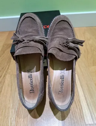 Mocasines Botticelli Serraje Marrón Mujer