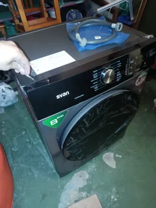 Lavadora Svan 8Kg Carga Frontal Inox Motor invente
