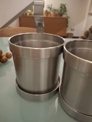Set 2 Contenitori Acciaio Ikea vari usi