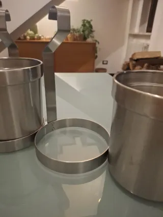 Set 2 Contenitori Acciaio Ikea vari usi