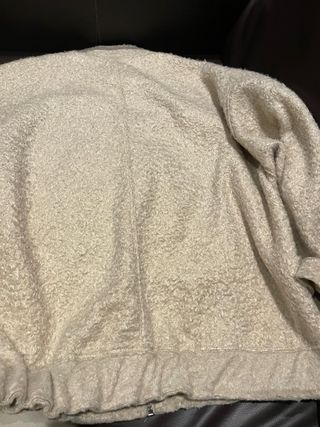 Cazadora bomber Zara borreguillo beige