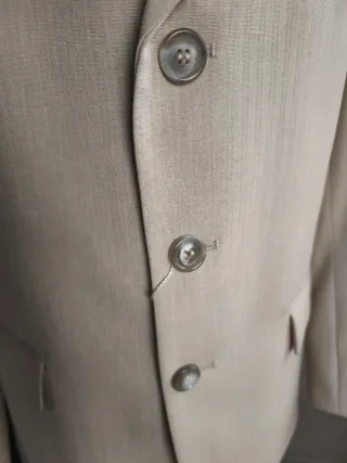 Traje de niño para ceremonia/comunión,beig,talla12