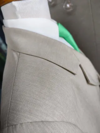 Traje de niño para ceremonia/comunión,beig,talla12