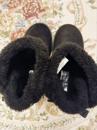 Stivaletti neri bimba con pelliccia