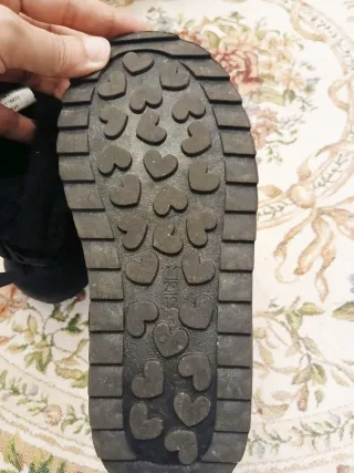 Stivaletti neri bimba con pelliccia