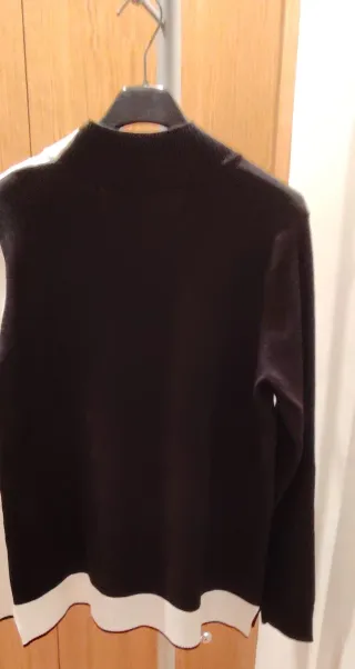 Jersey mujer talla S negro y blanco