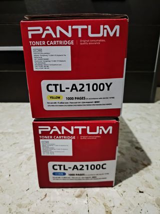 Toner Pantum CTL-A2100Y Amarillo y CTL-A2100C Cyan