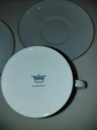 Tazza e piattino Tu e Io in porcellana tedesca anni '50