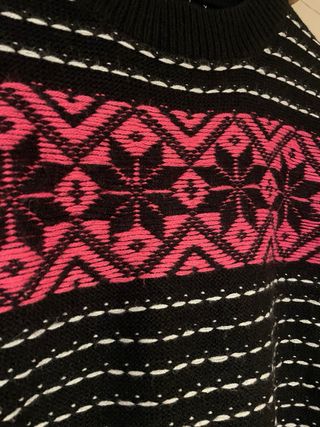 Jersey Topshop Grecas Rosa y Negro