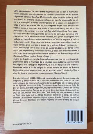 Libro “Carol” Patricia Highmith