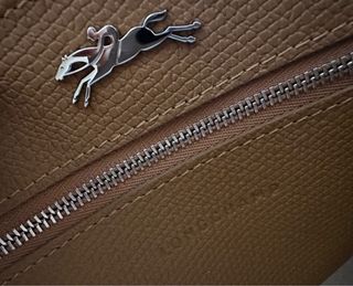 Bolso Longchamp Piel Marrón Original