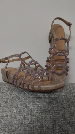 Sandalias Alma en Pena Talla 38 Brillantes