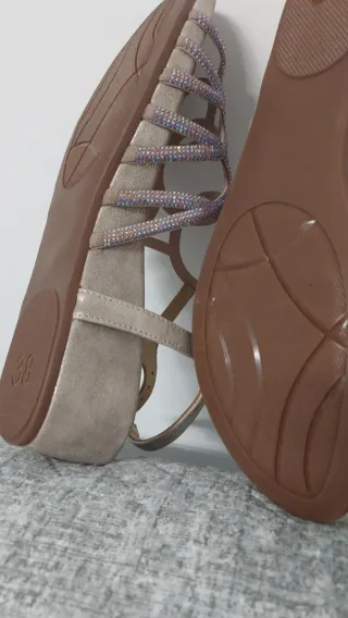 Sandalias Alma en Pena Talla 38 Brillantes