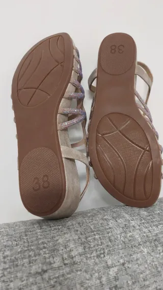 Sandalias Alma en Pena Talla 38 Brillantes