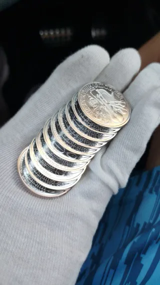 5 Onzas Plata Filarmónicas Viena