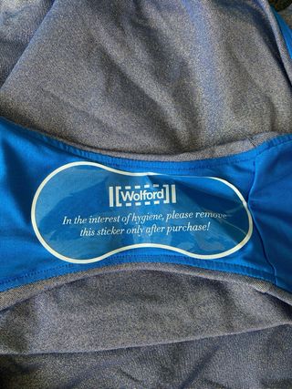 Costume intero Wolford blu metallizzato