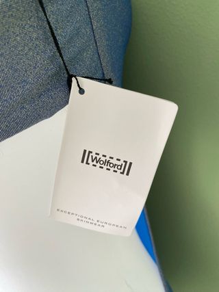 Costume intero Wolford blu metallizzato