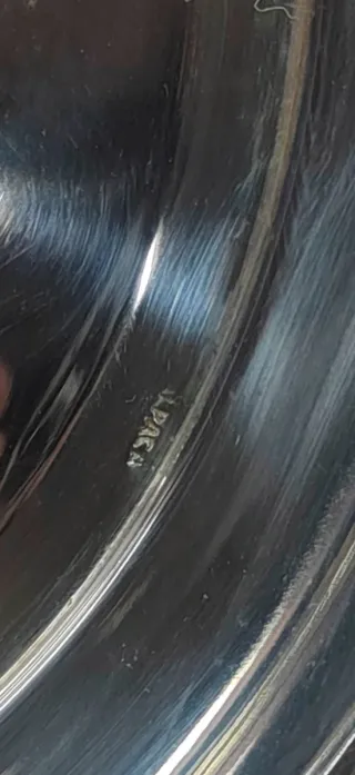 Plato decorativo de alpaca