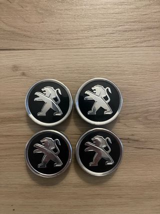 Tapas para llantas Peugeot.
