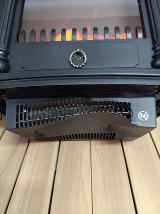 Chimenea eléctrica negra 1950 W, 37 x 23 x 51 cm