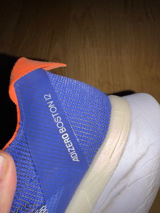 Adidas Adizero Boston 12 Azul Naranja