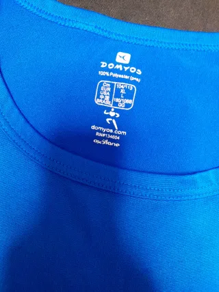 Camiseta deportiva Domyos azul Talla XL