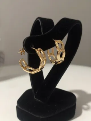 Pendientes chapados en oro 18k