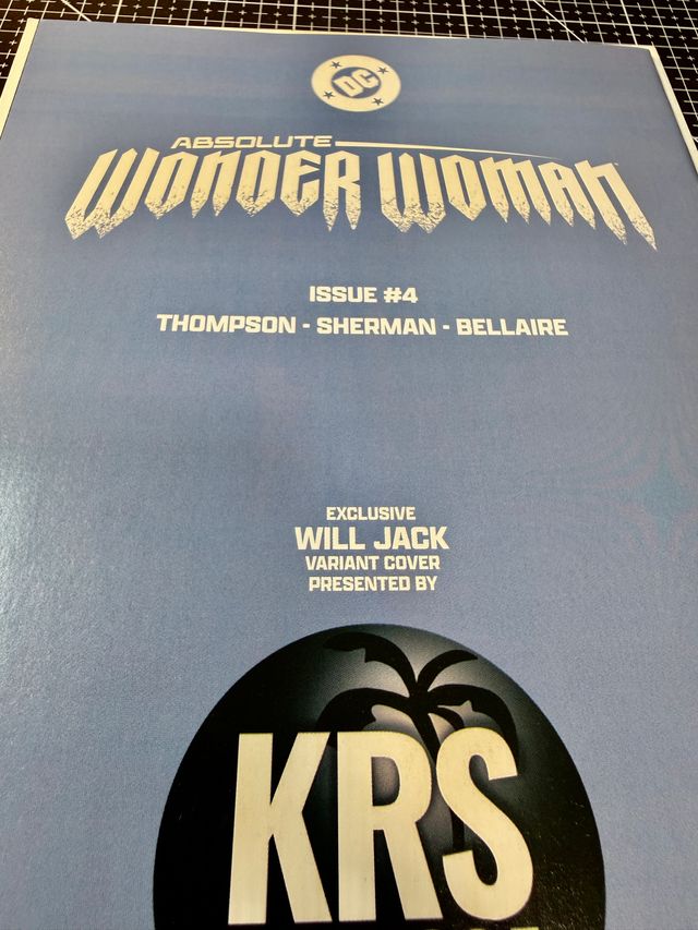 Comic USA Absolute Wonder Woman 4 Will Jack Virgin