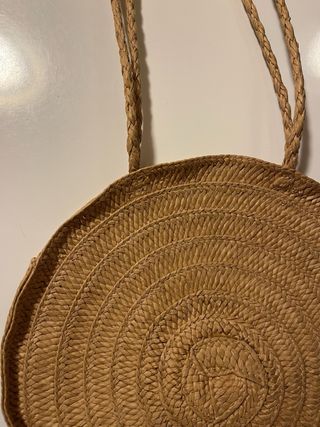Bolso de paja redondo verano
