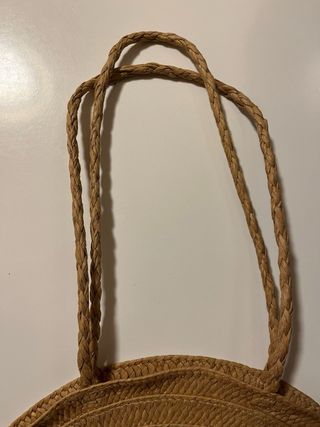 Bolso de paja redondo verano