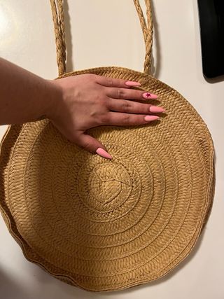 Bolso de paja redondo verano