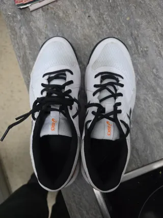 Zapatillas ASICS DECICATE 8 Naranja/Blanco