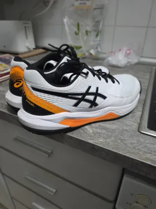 Zapatillas ASICS DECICATE 8 Naranja/Blanco