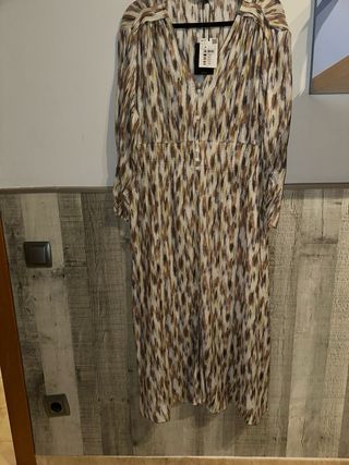 Vestido largo estampado