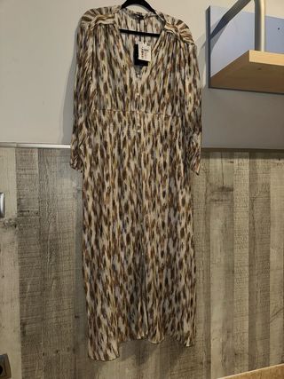 Vestido largo estampado