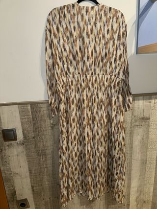 Vestido largo estampado