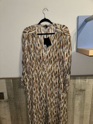 Vestido largo estampado