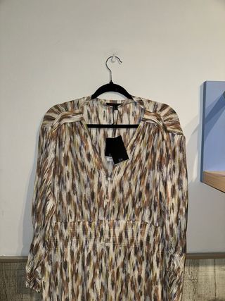 Vestido largo estampado