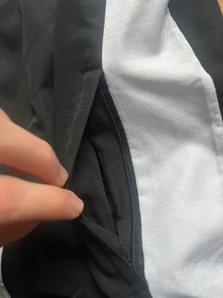 Chaqueta Vintage Lacoste Negra y Blanca Talla L