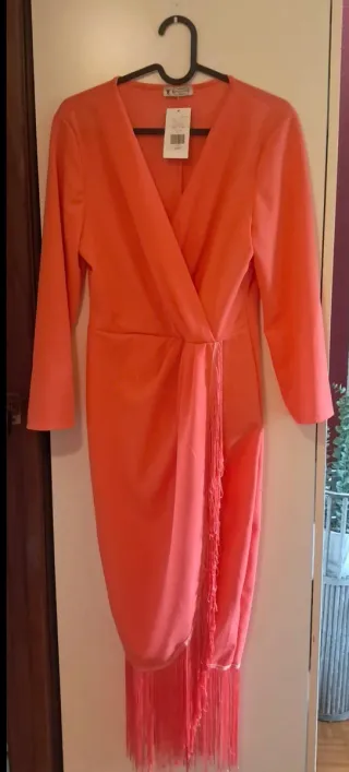 Vestido Cóctel Coral