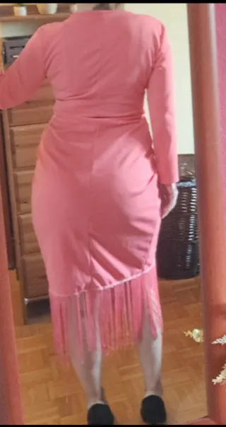 Vestido Cóctel Coral