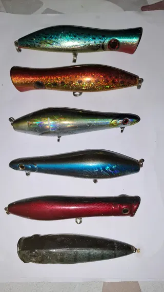 Lote 6 señuelos pesca mar