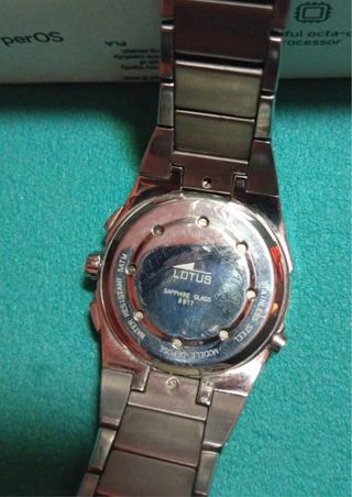 Reloj Lotus Cronógrafo Azul y Plateado