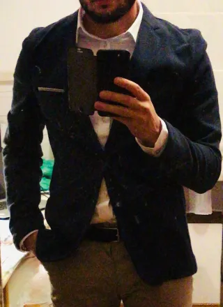 Americana azul marino Jules M