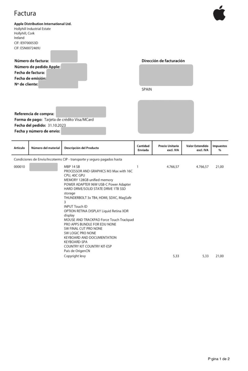 MacBook Pro M3 Max 1TB 128GB RAM afbeelding 9