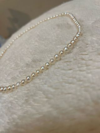 Collar de perlas con cierre marinero de plata