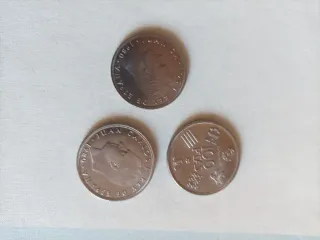 Lote de monedas antiguas españolas