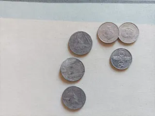 Lote de monedas antiguas españolas